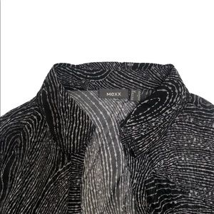 Vintage Psychedelic Funky Printed Button Up Mesh Shirt